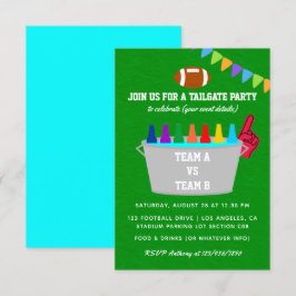 Festa de Futebol Tailgate Convite