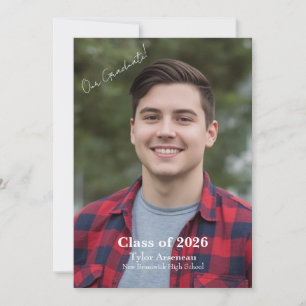 Festa de Graduação  Convite de Foto Personalizado
