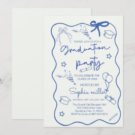 Festa de Graduação Convite Retro Turma de 2025,Cap