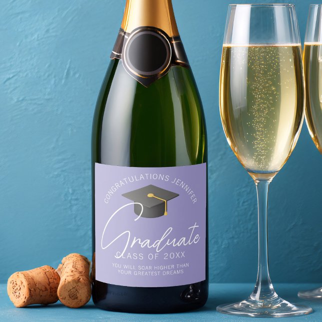 Festa de Graduação Personalizada Lavanda Elegante (Criador carregado)