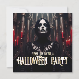 Festa de Halloween – Convite Sombrio Gótico