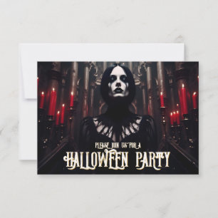 Festa de Halloween – Convite Sombrio Gótico