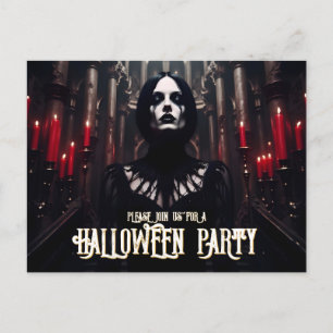 Festa de Halloween – Convite Sombrio Gótico