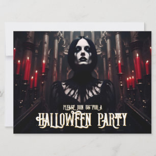 Festa de Halloween – Convite Sombrio Gótico
