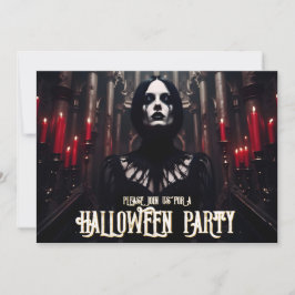Festa de Halloween – Convite Sombrio Gótico