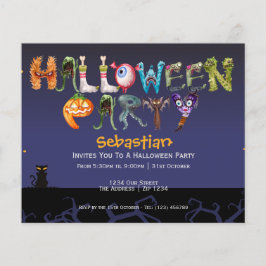 Festa de Halloween divertida com orçamento TYPOGRA