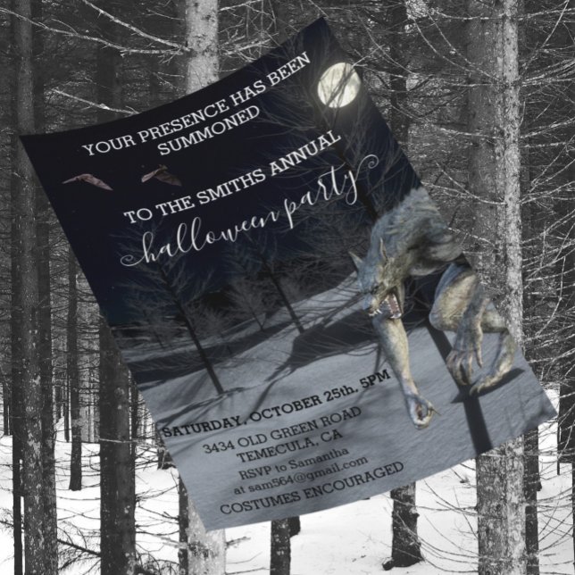 Festa de Halloween, Werewolf, assustado (Criador carregado)