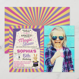 Festa de Mágico do Convite de Aniversário para Mag