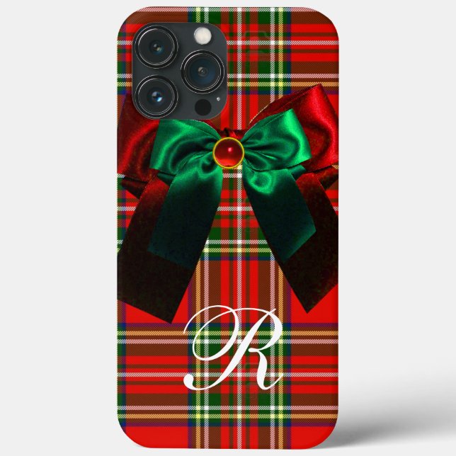 FESTA DE NATAL COM XADREZ ESCOCÊS E LAÇOS VERMELHO (Verso)