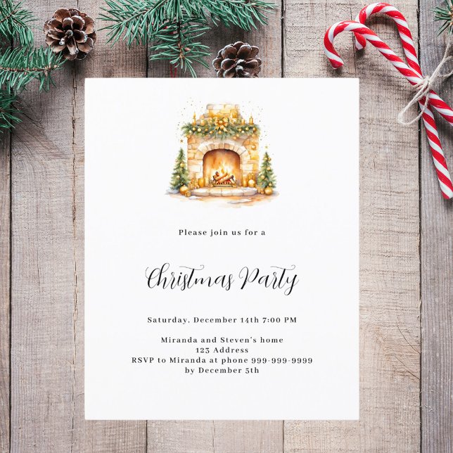 Festa de Natal confortável com lareira da árvore d (Criador carregado)