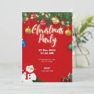 Festa de Natal de Férias de Convite de festas