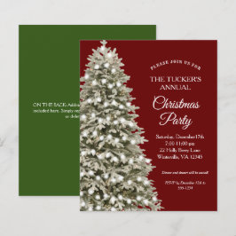 Festa de Natal Elegante, Árvore Vermelha, Festa de