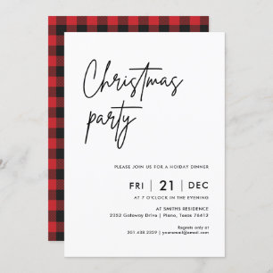 Festa de Natal Moderna Convite para Janto de fér