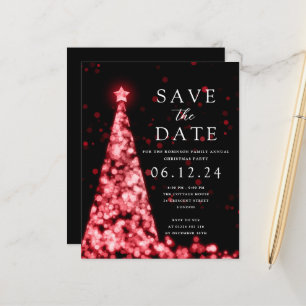 Festa De Natal Salve O Convite Vermelho Da Árvore