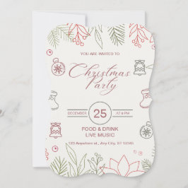 Festa de Natal Simples, Branded White, da Marca Pe