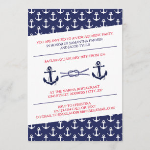 Festa de noivado de Âncoras - Convite