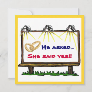 Festa de noivado de Anúncio de Outdoor