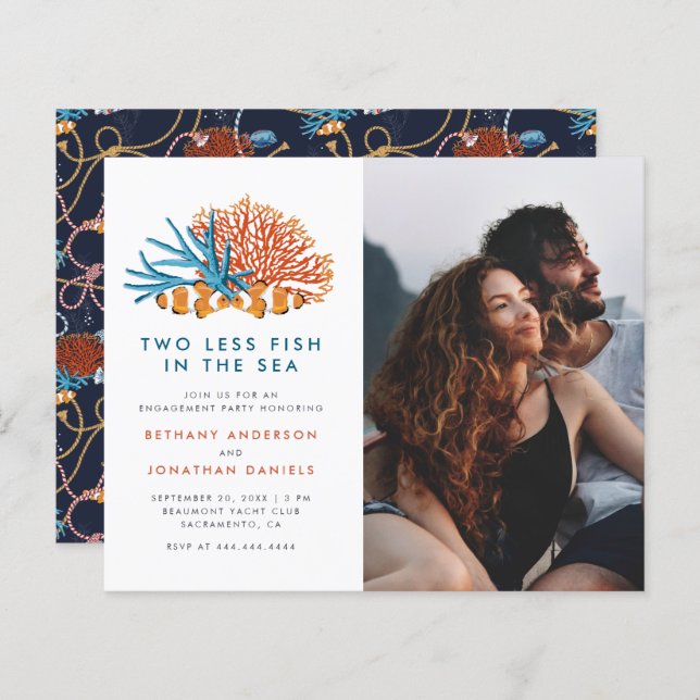 Festa de noivado de Fotografias de Peixe a Menos D (Frente/Verso)