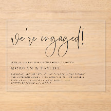 Festa de noivado de manuscrito mínimo preto