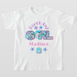Festa de Piscina de Camisa de Golfinho de Birthday<br><div class="desc">Comemora o aniversário com esta camiseta especial,  design especial e personalizada</div>