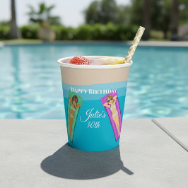 Festa de piscina para aniversário de 30 anos