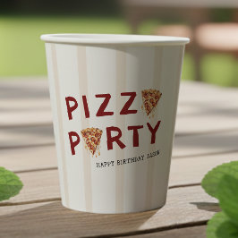 Festa de Pizza Infantil Listrada de Aniversário