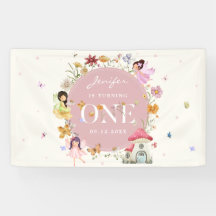 Festa de primeiro aniversario de Fada de Flor Selv