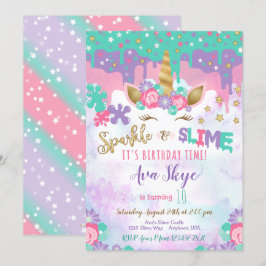 Festa de Slimus de Convite de Aniversário do Unicó