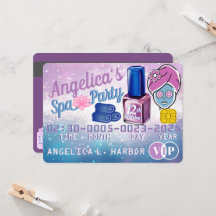 Festa de Spa com Cartão de Crédito VIP Rosa e Azul