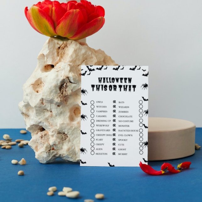 Festa de Spooky do Hloween Este ou Aquele Cartão d (Criador carregado)