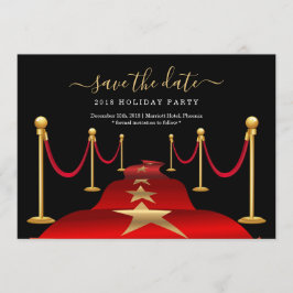 Festa de tapete vermelho Salve o cartão de data