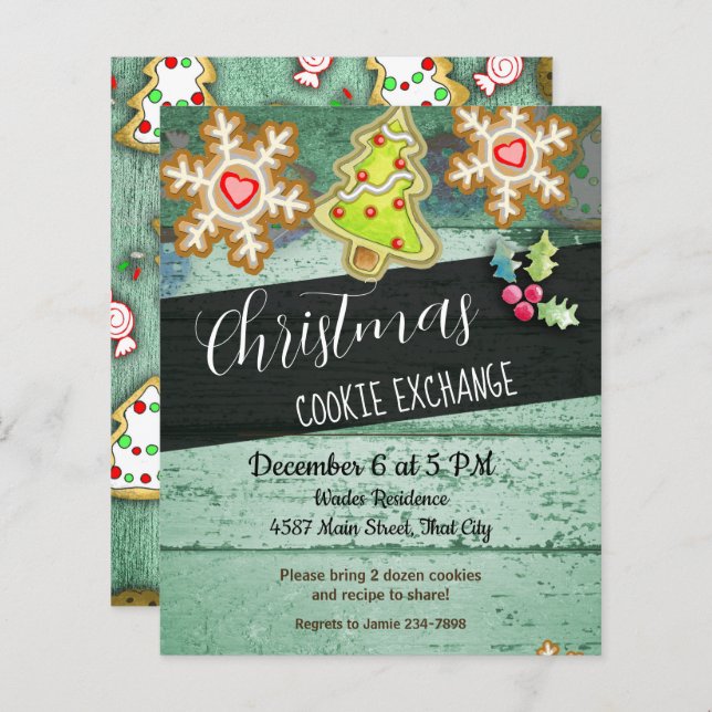 Festa de Troca de Biscoitos de Natal  (Frente/Verso)