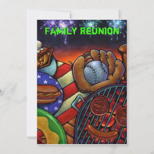 Festa de Verão de Convite à Reunião da Família de 