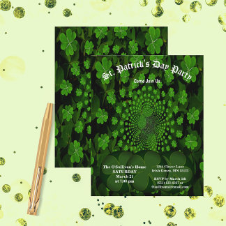 Festa do Dia de São Patrício Papel Clover Caleidos