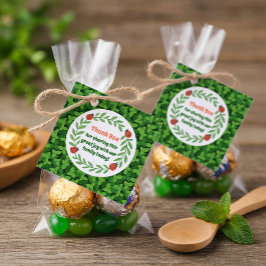 Festa do Jardim Whimsso Obrigado Etiqueta