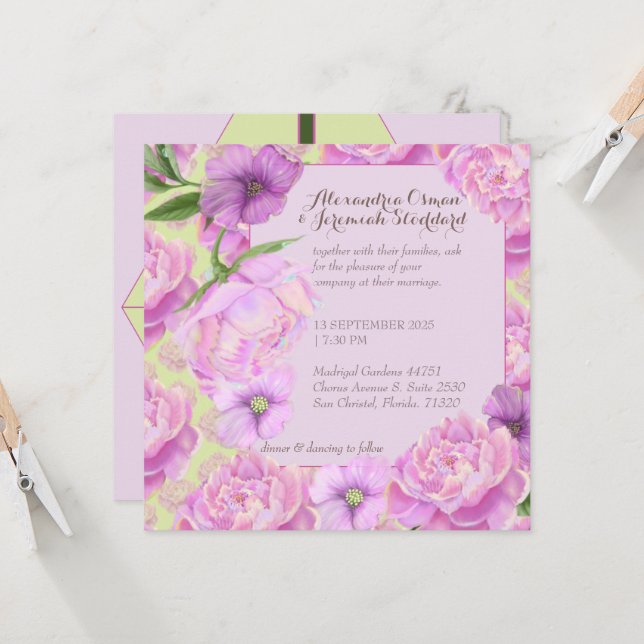 Festa do Sr. & Sra. ou Convite de Casamento (Frente/Verso In Situ)