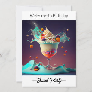 Festa Doce. Convite original.