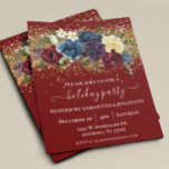 Festa Dourada Confetti Winter Floral Flyer<br><div class="desc">Um design por folha. Os convites de orçamento não incluem envelopes. Os folhetos são impressos em papel e não em cartão. Este design pode ser personalizado na área fornecida pela alteração da foto e/ou do texto. Ou pode ser personalizado clicando em Personalizar este Modelo e, em seguida, escolhendo o clique...</div>