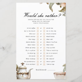 Festa Elegante De Chá Ela Preferencialmente Jogo D