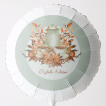 Festa Floral de Chá Boho Terracotta Sage QUALQUER 
