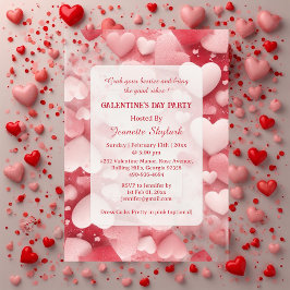 Festa Galentine's Day Pastel Corações Moderno Marf