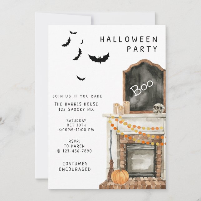 FESTA HALLOWEEN, FESTA DE CUSTOS, ADULTO HALLOWEEN (Frente)