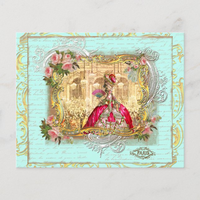 Festa Marie Antoinette no Folheto de Versailles (Frente)