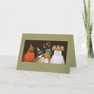 festa no cartão aviário