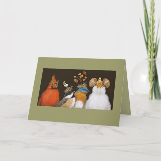 festa no cartão aviário (Frente)