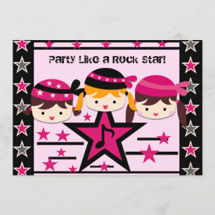 Festa personalizada como um convite de aniversári