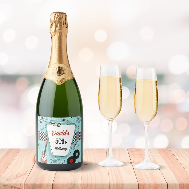 Festa Retro dos Anos 1950  (1950s retro sparkling wine label)