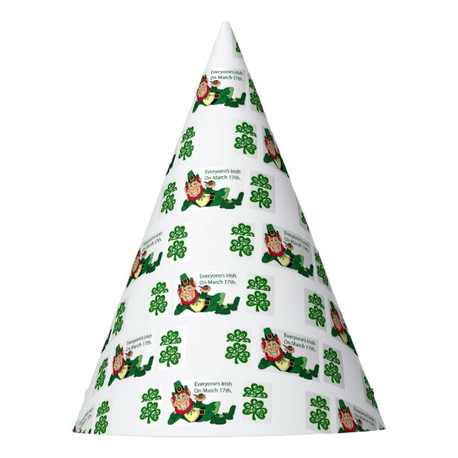 Festa Rua, chapéu de papel do dia de Patrick (Frente)