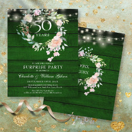 Festa Surpresa de Orçamento 50º Aniversário Rústic