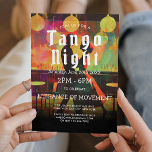 Festa Tango E Convite Para Dançarinos Tango